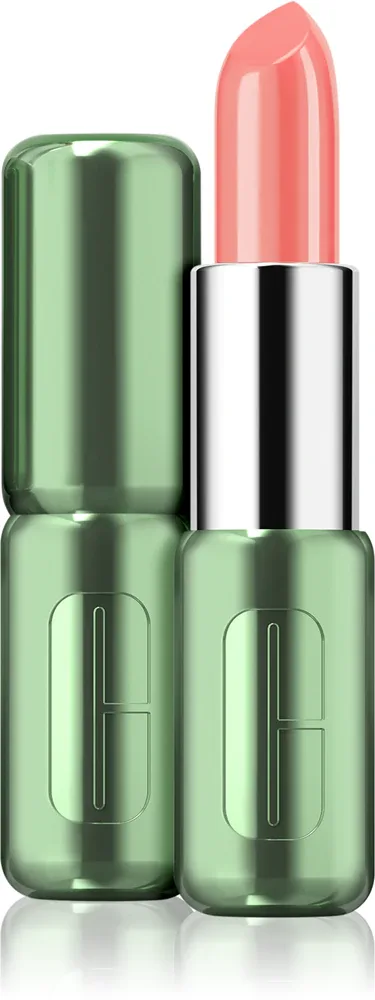 Clinique Pop Longwear Lipstick Shine - Блестящая помада, 3.9 г, оттенок Melon Pop