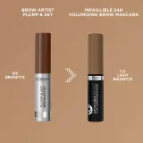 L’Oreal Paris Infaillible Brows - Гель для бровей, 4.9 мл, оттенок 5.0 Light Brunette — фото 4