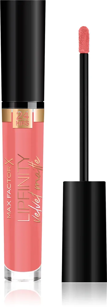 Max Factor Lipfinity Velvet Matte - Матовая жидкая помада, 3.5 мл, оттенок 030 Cool Coral