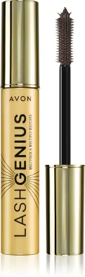 Avon Lash Genius Multitask & Multiply - Тушь для ресниц, утолщающая, подкручивающая и разделяющая ресницы 5 в 1, 10 мл, оттенок Brown Black