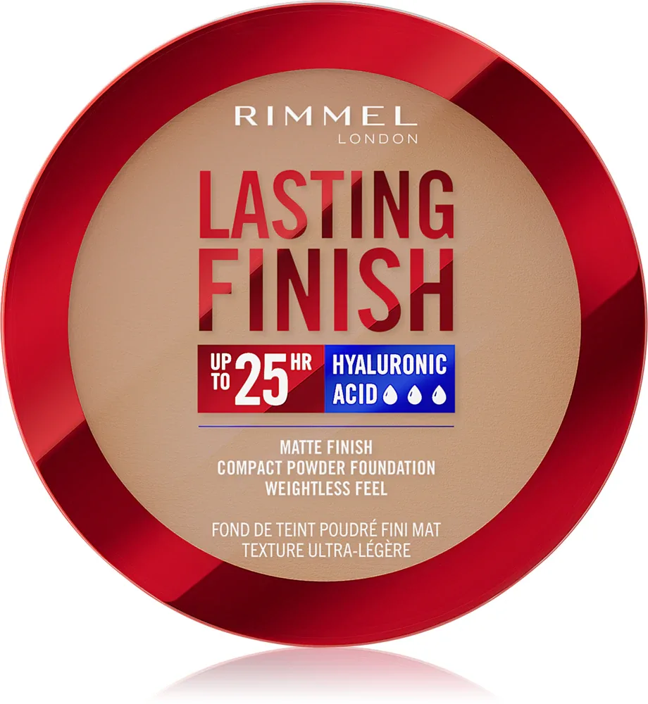 Rimmel Lasting Finish 25H - Пудра в компакте SPF 20, 7 г, оттенок 010 Latte
