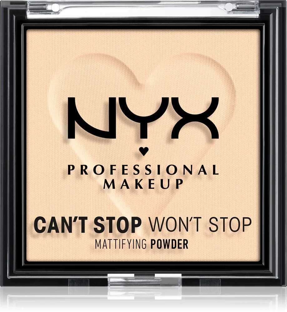 NYX Professional Makeup Can't Stop Won't Stop Mattifying Powder - Пудра матирующая, 6 г, оттенок 01 Fair