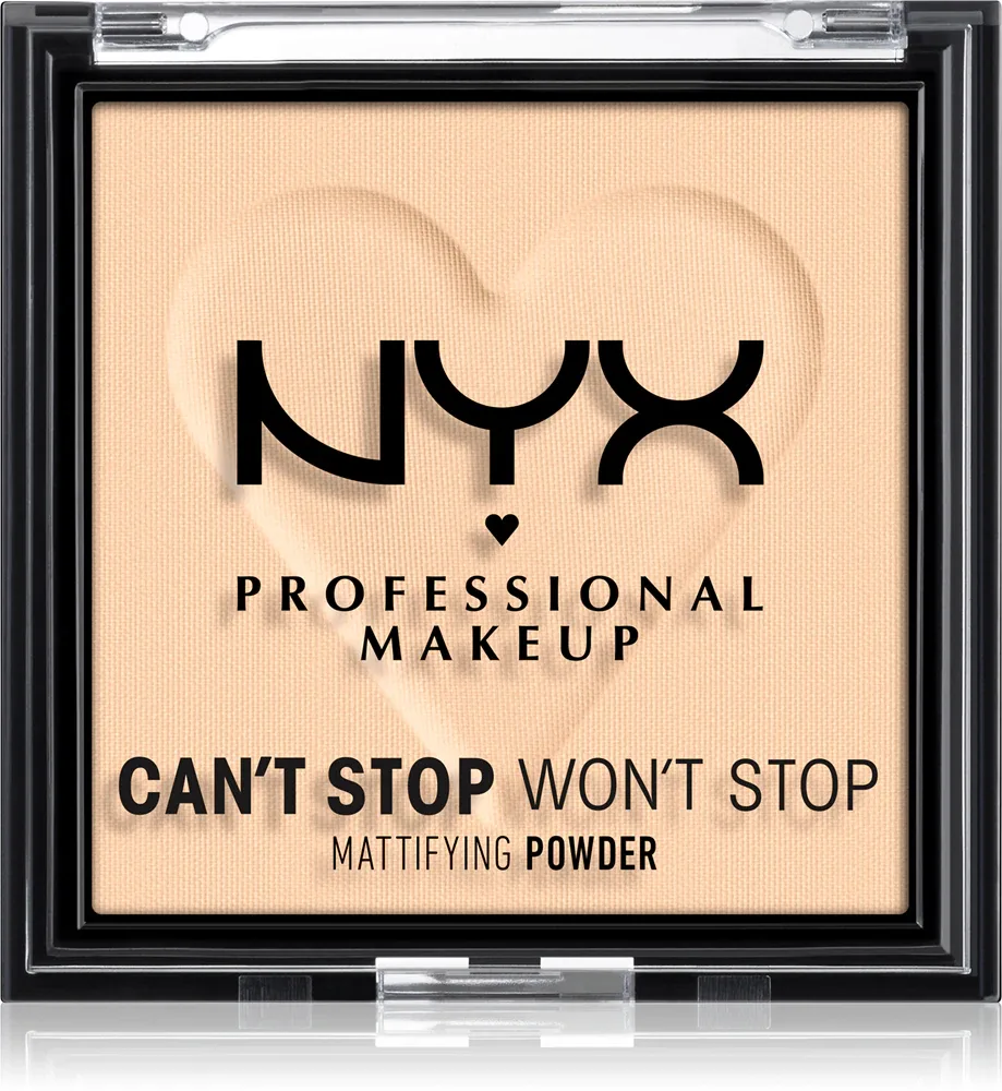 NYX Professional Makeup Can't Stop Won't Stop Mattifying Powder - Пудра матирующая, 6 г, оттенок 02 Light