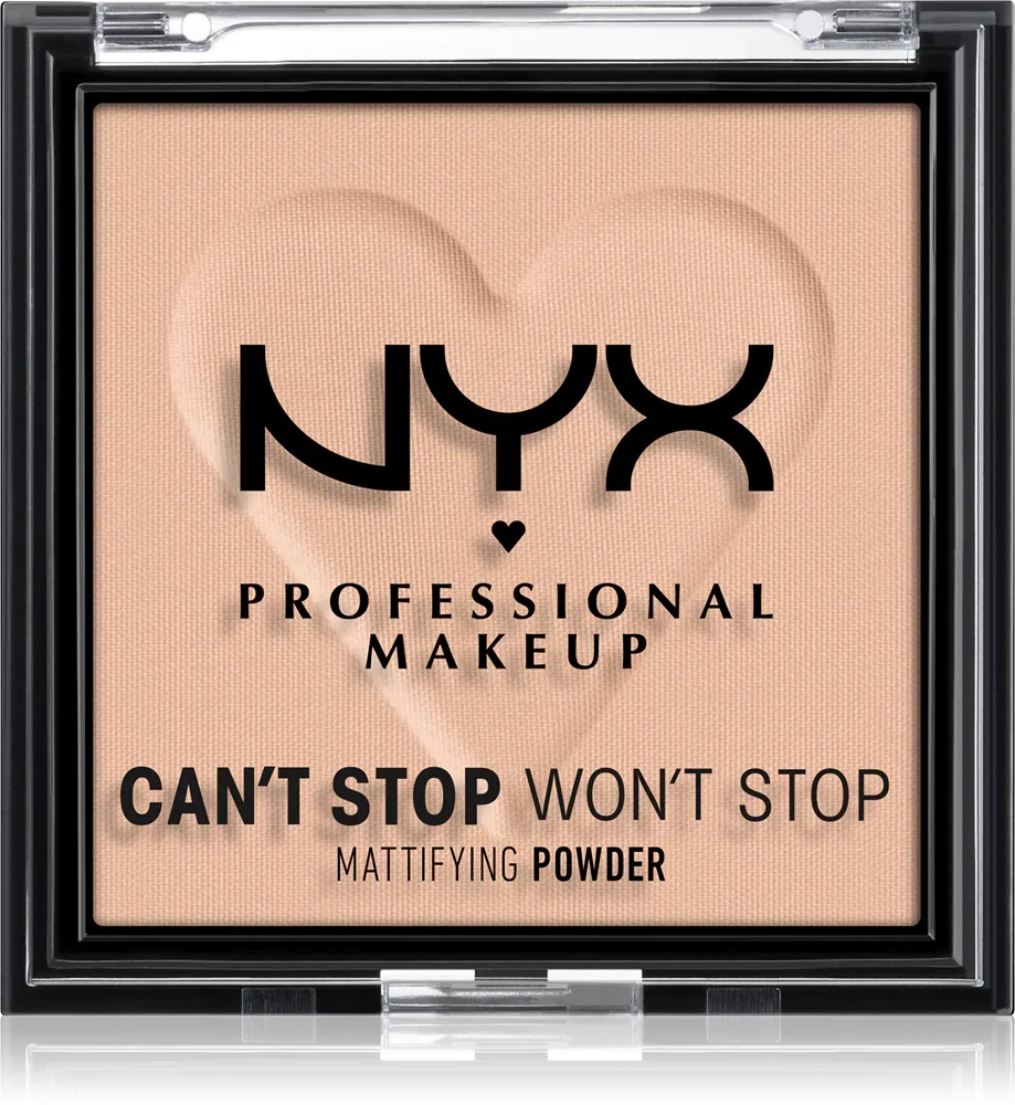 NYX Professional Makeup Can't Stop Won't Stop Mattifying Powder - Пудра матирующая, 6 г, оттенок 04 Meduim