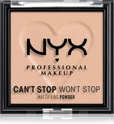 NYX Professional Makeup Can't Stop Won't Stop Mattifying Powder - Пудра матирующая, 6 г, оттенок 04 Meduim