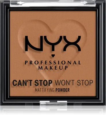 NYX Professional Makeup Can't Stop Won't Stop Mattifying Powder - Пудра матирующая, 6 г, оттенок 08 Mocha