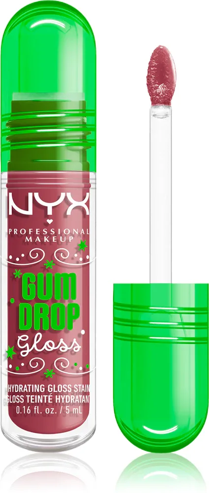 NYX Professional Makeup Gingerbaddie Land Gum Drop - Блеск для губ, 1 шт, оттенок 02 Bubblegum Burst