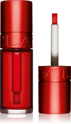 Clarins Water Lip Stain - Блеск для губ с матовым эффектом и увлажняющим действием, 7 мл, оттенок 03 red water