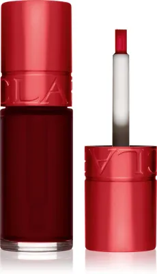 Clarins Water Lip Stain - Блеск для губ с матовым эффектом и увлажняющим действием, 7 мл, оттенок 09 deep red water