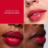 Clarins Water Lip Stain - Блеск для губ с матовым эффектом и увлажняющим действием, 7 мл, оттенок 09 deep red water — фото 2