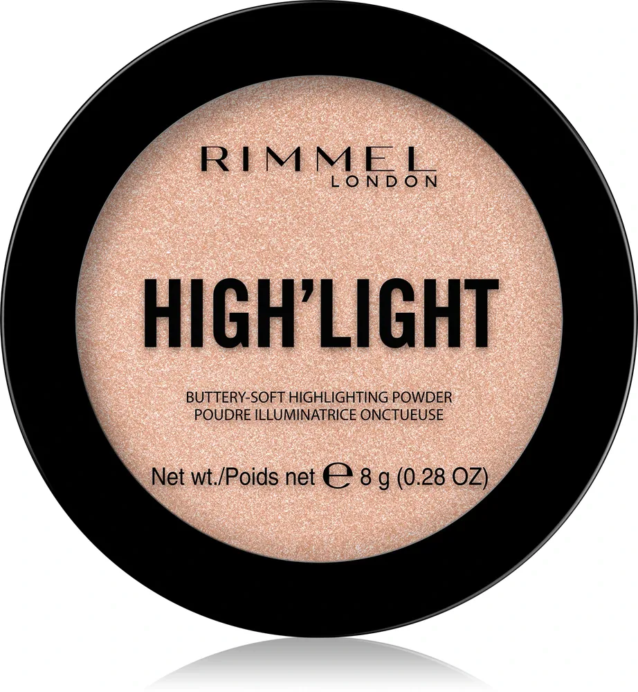 Rimmel High'light - Пудровый компактный хайлайтер, 8 г, оттенок 002 Candelit