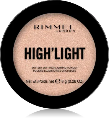 Rimmel High'light - Пудровый компактный хайлайтер, 8 г, оттенок 002 Candelit