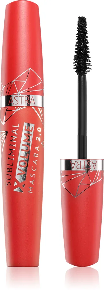 Astra Make-up Subliminal - Тушь для ресниц, утолщающая и удлиняющая, 11 мл, оттенок Black