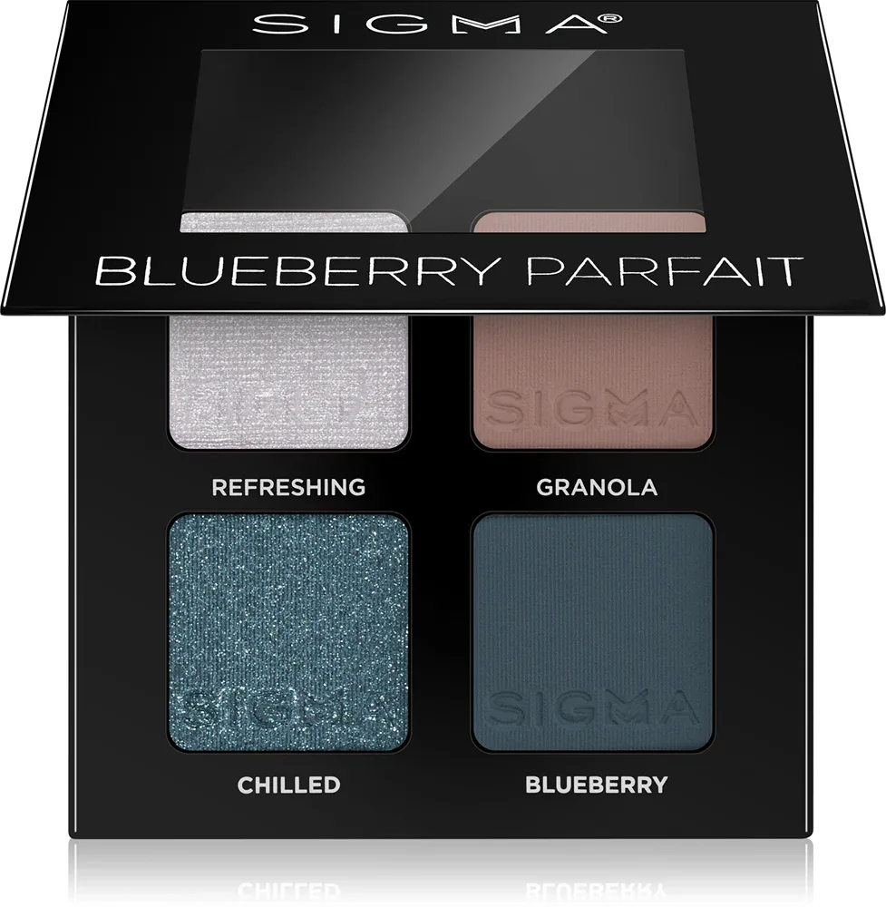 Sigma Beauty Quad - Палетка теней для век: палетка теней для век, 4 г, оттенок Blueberry Parfait