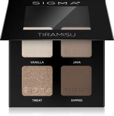 Sigma Beauty Quad - Палетка теней для век: палетка теней для век, 4 г, оттенок Tiramisu