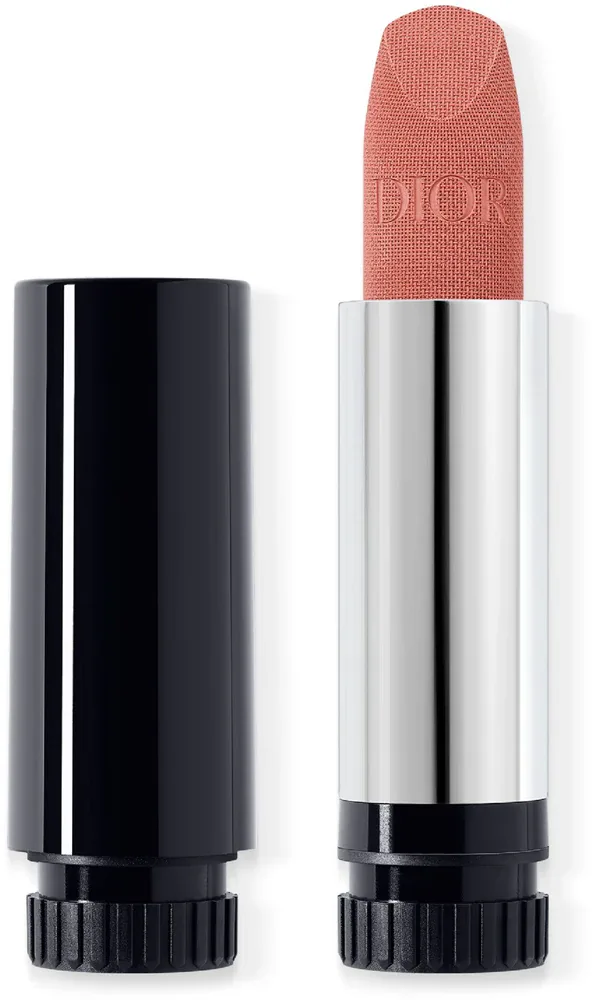 DIOR Rouge Dior The Refill - Помада для губ с долгим действием, 3.5 г, оттенок 100 Nude Look Velvet