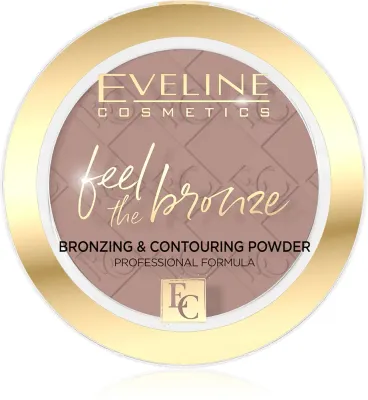 Eveline Cosmetics Feel The Bronze - Пудра для скульптурирования и бронзирования, 4 г