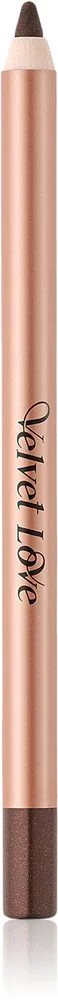 Карандаш для глаз ZOEVA Velvet Love Eyeliner Pencil зелёный с блеском, оттенок Metallic Chocolate