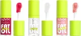 NYX Professional Makeup Gingerbaddie Land Fat Oil - Блеск для губ: набор подарочный для губ, 3 шт — фото 2