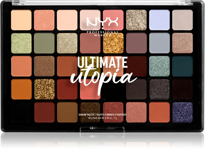NYX Professional Makeup Ultimate Utopia - Палетка теней для век: палетка теней для век, 40 г
