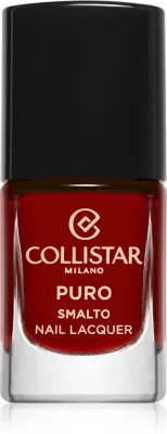 Collistar Puro Long-Lasting Nail Lacquer - Долговременный лак для ногтей, 10 мл, оттенок 111 Rosso Milano