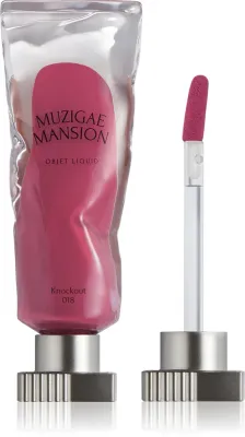 MUZIGAE MANSION Objet Liquid - Долговременная жидкая помада с матовым финишем, 6 мл, оттенок 018 Knockout