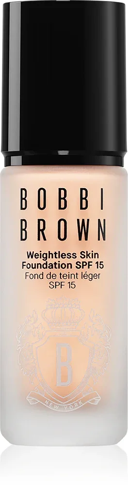 Bobbi Brown Weightless Skin Foundation SPF 15 Mini - Долговременное матирующее тональное средство с увлажняющим эффектом, 13 мл, оттенок Warm Porcelain