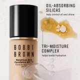 Bobbi Brown Weightless Skin Foundation SPF 15 Mini - Долговременное матирующее тональное средство с увлажняющим эффектом, 13 мл, оттенок Warm Beige — фото 6