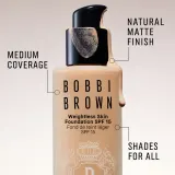 Bobbi Brown Weightless Skin Foundation SPF 15 Mini - Долговременное матирующее тональное средство с увлажняющим эффектом, 13 мл, оттенок Beige — фото 7