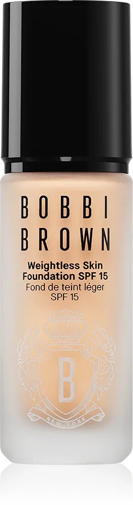 Bobbi Brown Weightless Skin Foundation SPF 15 Mini - Долговременное матирующее тональное средство с увлажняющим эффектом, 13 мл, оттенок Natural Tan