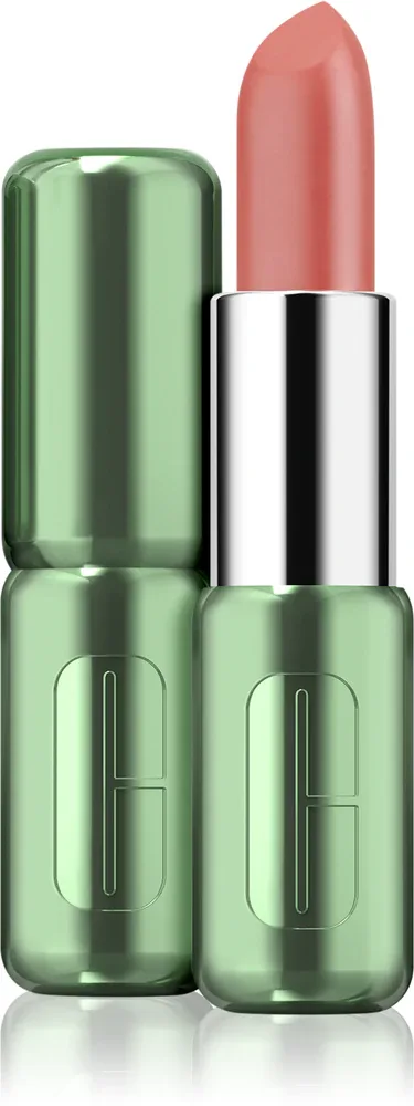 Clinique Pop Longwear Lipstick Satin - Бархатная помада, 3.9 г, оттенок Petal Pop