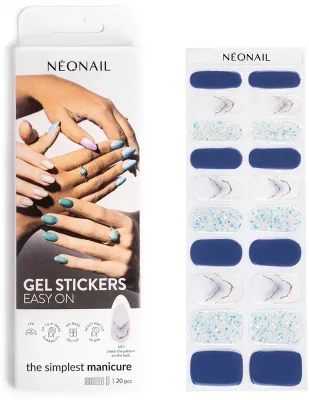 NEONAIL Easy On Gel Stickers - Наклейки на ногти для использования с УФ/Светодиодной лампой, 20 шт, оттенок M10