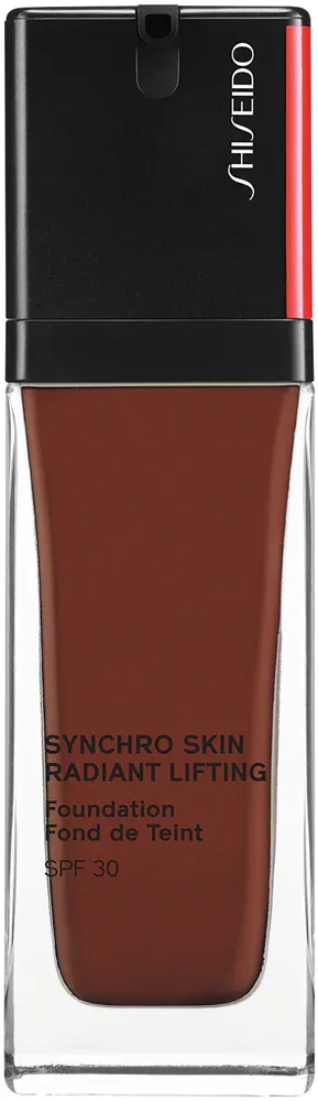 Shiseido Synchro Skin Radiant Lifting Foundation - Розовая тональная основа с лифтинг-эффектом SPF 30, 30 мл, оттенок 540 Mahogany