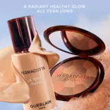 GUERLAIN Terracotta Light - Розово-светящий бронзирующий порошок ограниченного издания, 10 г, оттенок 02 Medium Cool — фото 8