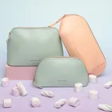 Косметичка Notino Pastel Collection Cosmetic bag мятная, компактная, на молнии, 20 × 14,5 × 6,2 см Green — фото 2