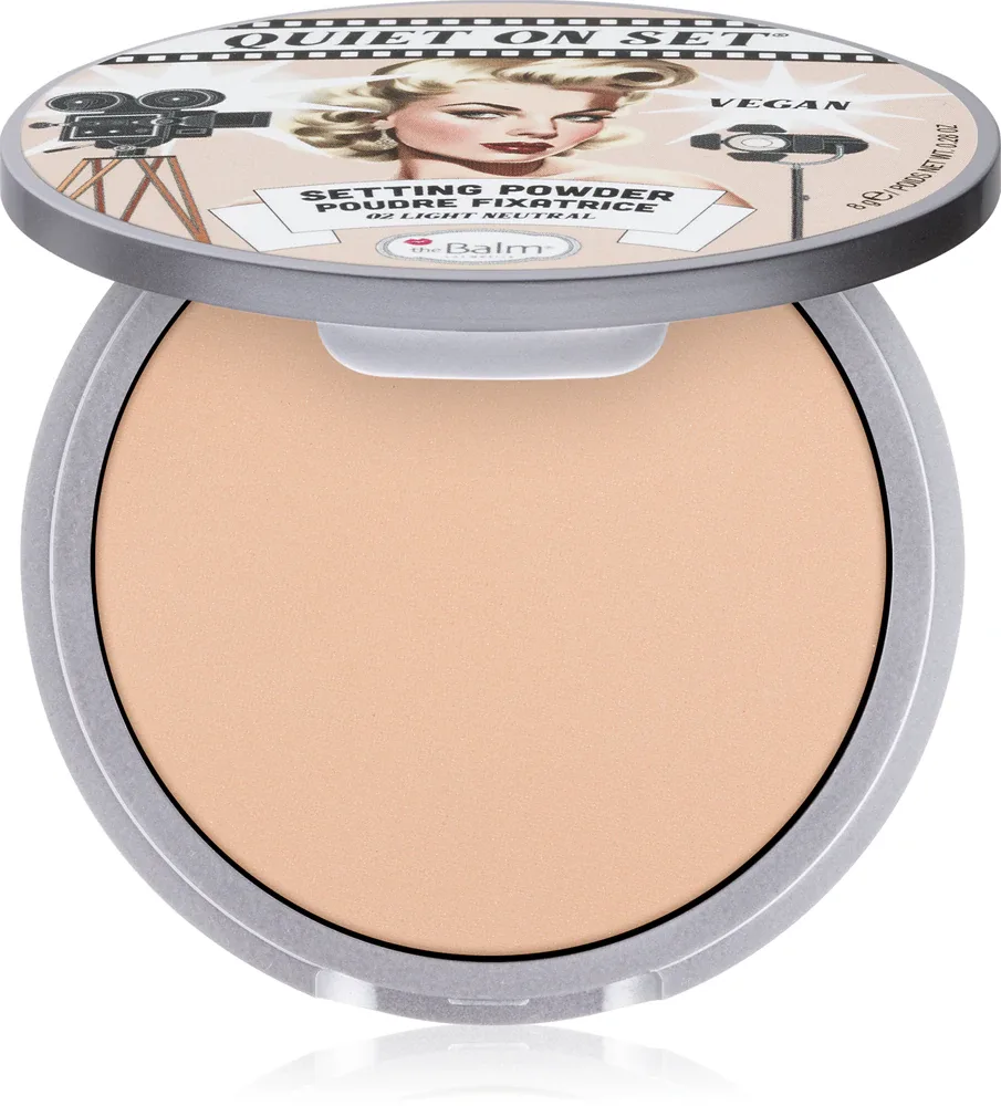 theBalm Quiet on Set - Пудра матирующая, 8 г, оттенок 02 Light Neutral