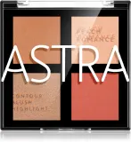Astra Make-up Romance Palette - Палетка для контуринга лица, 8 г, оттенок 01 Peach Romance — фото 1