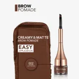 flormar Brow Pomade - Тушь для бровей с кисточкой, 2.2 г, оттенок 02 Light Brown — фото 3