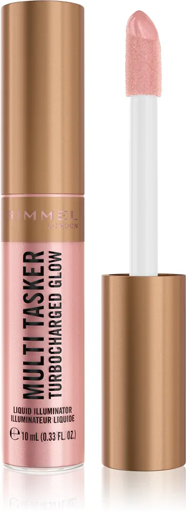 Rimmel Multi-Tasker Turbocharged Glow - Жидкий хайлайтер для лица, 10 мл, оттенок 005 Iconic As Usual