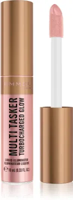 Rimmel Multi-Tasker Turbocharged Glow - Жидкий хайлайтер для лица, 10 мл, оттенок 005 Iconic As Usual