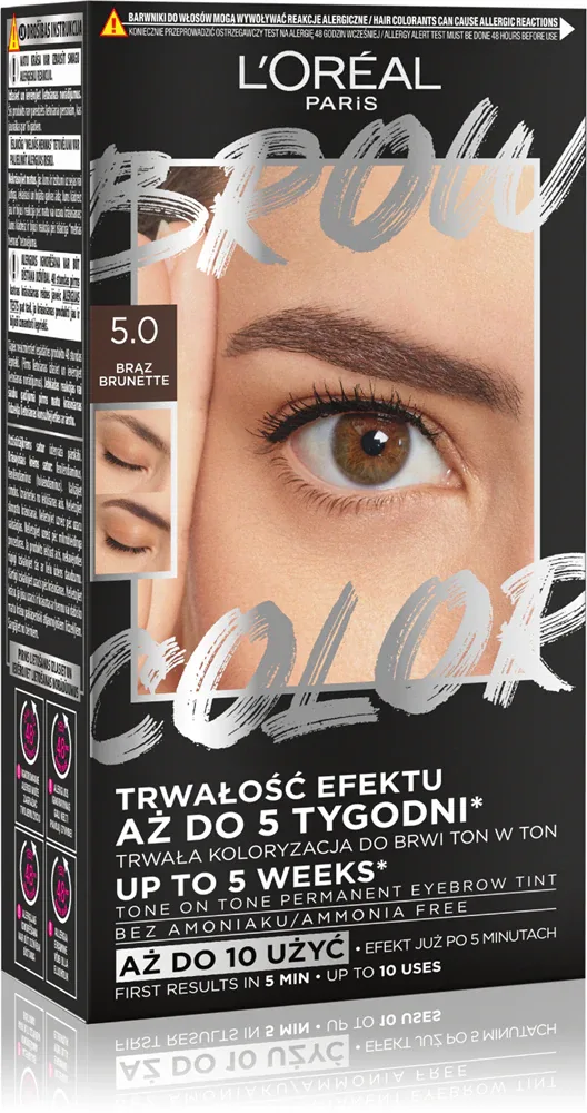 L’Oreal Paris Brow Color - Краска для бровей, 1 шт, оттенок 5.0 Brunette