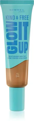 Rimmel Kind & Free Glow It Up - Легкое увлажняющее тональное средство, 30 мл, оттенок 410 Latte