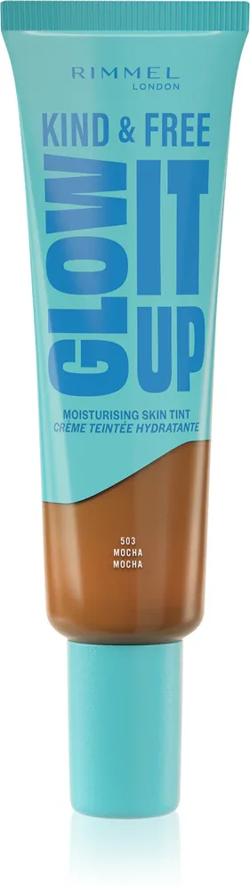 Rimmel Kind & Free Glow It Up - Легкое увлажняющее тональное средство, 30 мл, оттенок 503 Mocha