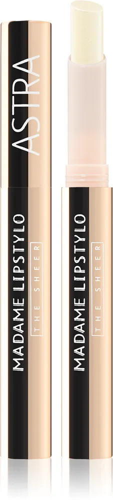 Astra Make-up Madame Lipstylo The Sheer - Блестящая помада, визуально увеличивающая губы, 2 г, оттенок 01 Cliché Couture