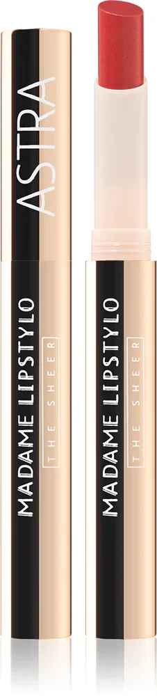Astra Make-up Madame Lipstylo The Sheer - Блестящая помада, визуально увеличивающая губы, 2 г, оттенок 05 Jolie Coco