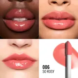 Rimmel Oh My Gloss! Lip Oil - Блеск для губ с увлажняющим действием, 4.5 мл, оттенок 006 So Rosy — фото 4
