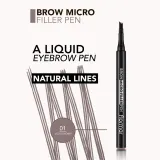 flormar Brow Micro Filler Pen - Карандаши для бровей, 1.1 мл, оттенок 001 Light Brown — фото 3