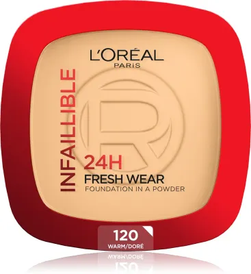 L’Oreal Paris Infaillible Fresh Wear 24h - Тональный крем в порошке, 9 г, оттенок 120 Vanilla