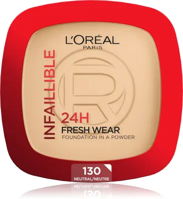 L’Oreal Paris Infaillible Fresh Wear 24h - Тональный крем в порошке, 9 г, оттенок 130