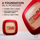 L’Oreal Paris Infaillible Fresh Wear 24h - Тональный крем в порошке, 9 г, оттенок 140 — фото 3